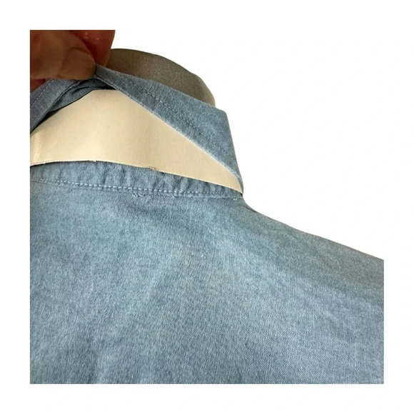 IBM ABS/400 Mens Shirt Size XL Blue LS Quick  Reflex Vintage 1988 Computers New - Picture 9 of 10